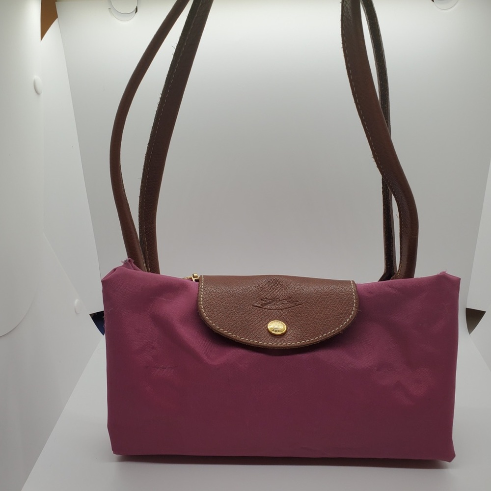 Large Longchamp Tote - Muted Cranberry